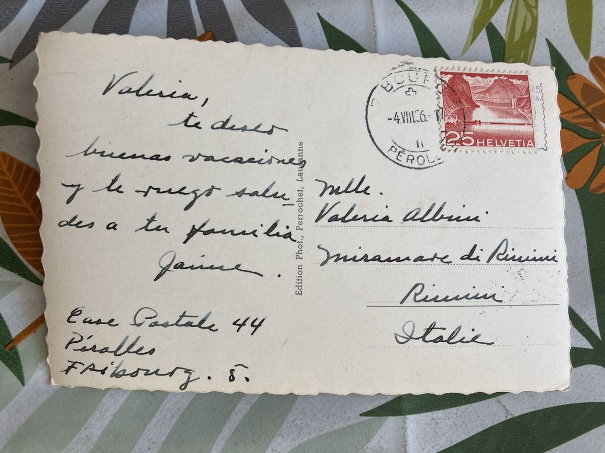 Ansichtskarten: 28)Fribourg,1956! – Gebraucht aus Ascona von ruru4150 1