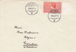 83 Einzelmarke, FDC 1.12.37