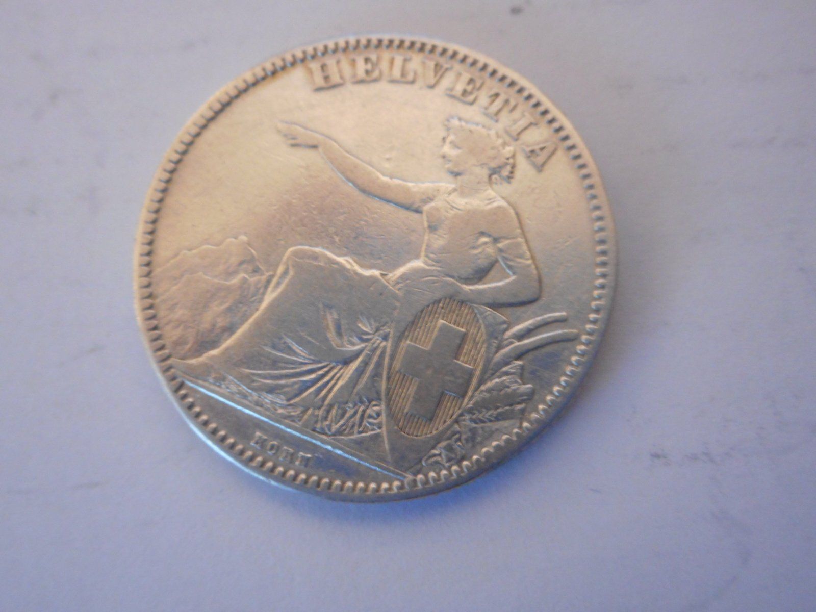 Tutti le monete: 2 Fr. 1862 silber  gute Erhaltung – Usato da Kriegstetten venduto da pizlad2010 3