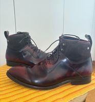 Bottines homme cuir bordeaux 