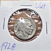 USA  5 CENTS BUFFALO 1928   DATE VISIBLE