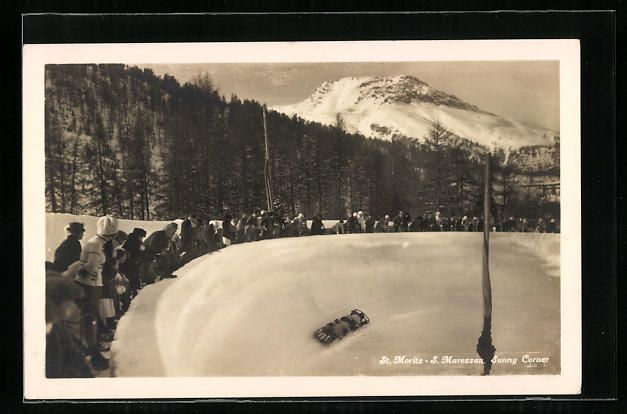 Cartoline postali: St. Moritz, S. Murezzan, Sunny Corner, S – Usato da Berlin venduto da bartko-reher