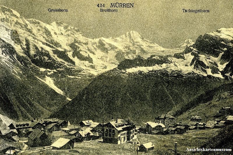 Cartoline postali: Mürren - Dorf + ca. 1910 – Usato da Emmenbrücke venduto da teestube