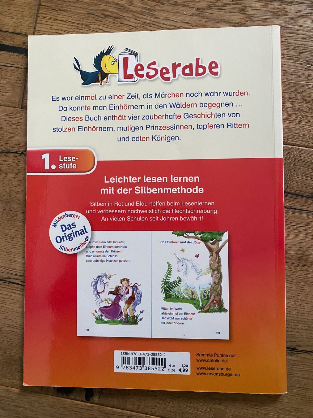 Bücher: Leserabe: "Einhorngeschichten" 1. Lesestufe – Gebraucht aus Steinerberg von luckyfin 1