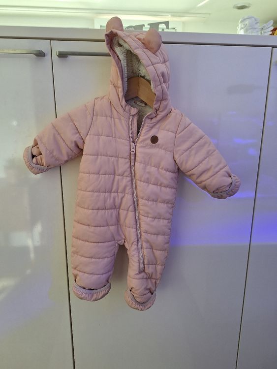 Baby Winter Overall Mit Bärenohren - Warmer Strampler Für Jungen & Mädchen