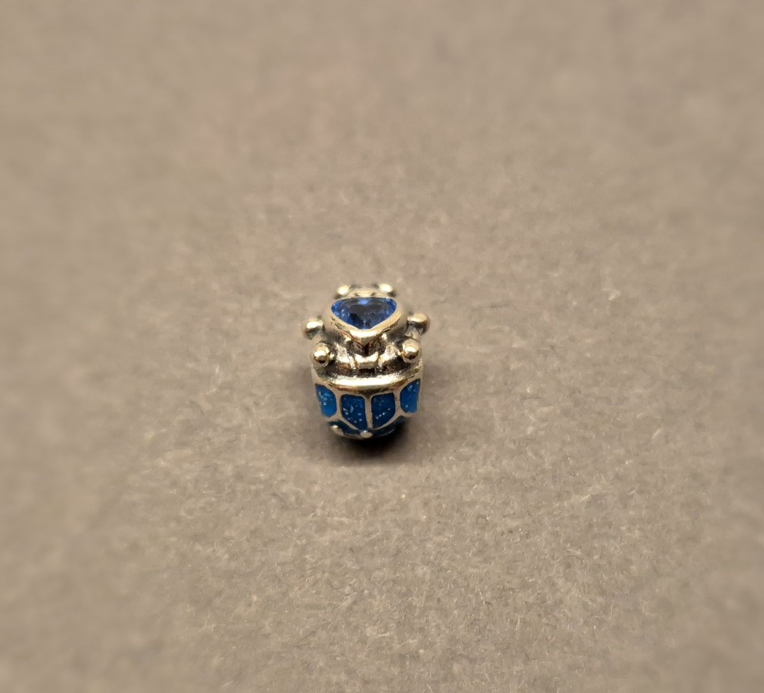 Anhänger: Silber Charm Schildkröte blau +Garantie – Neu (gemäss Beschreibung) aus Rotkreuz von Carbone_Bijou-Shop 2