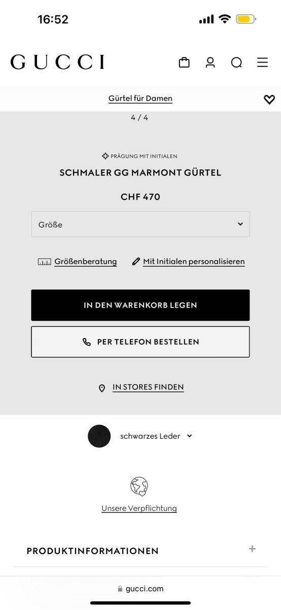 Gucci Cinture: Gucci Marmont GG Gürtel – Usato da Glattbrugg venduto da reni_dbr 5