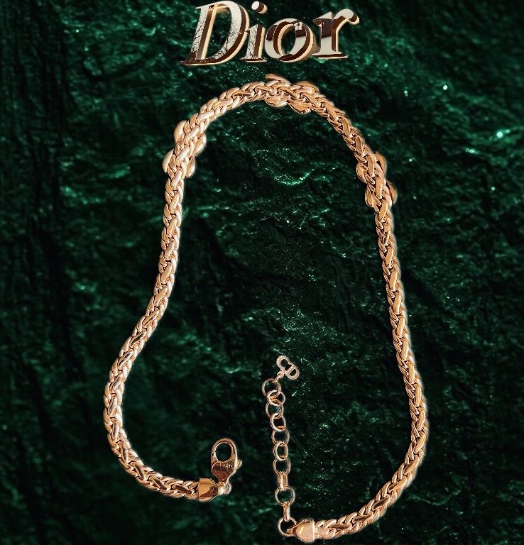 Dior Catenine: Collier Dior plaqué or zirconium  Vintage – Usato da Pont (Veveyse) venduto da pil_k9jp 4