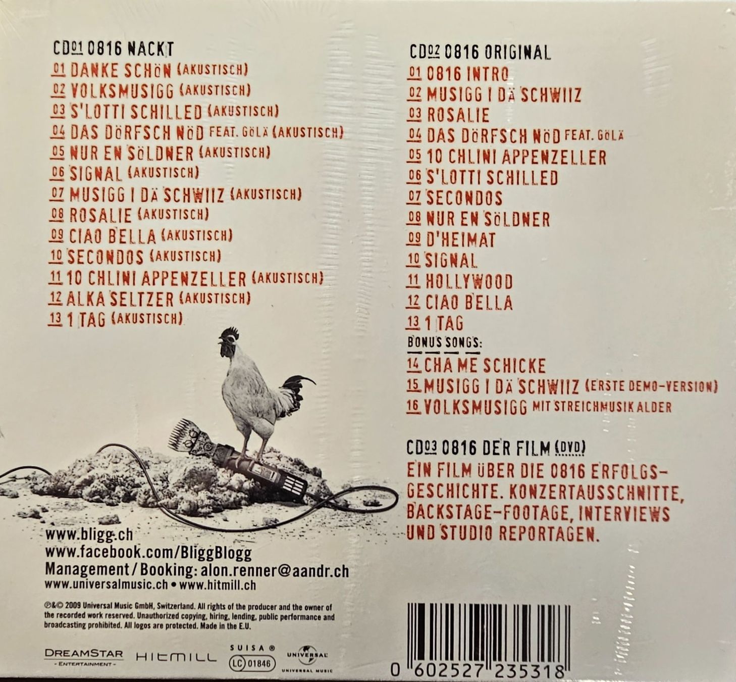 CDs: Bligg – 0816 Nackt – Neuf avec emballage d'origine à Wahlen b. Laufen par Cg10 1