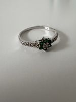 silver flower ring