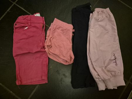 Sommer Set Mädchen: Shorts, gr. 116-122