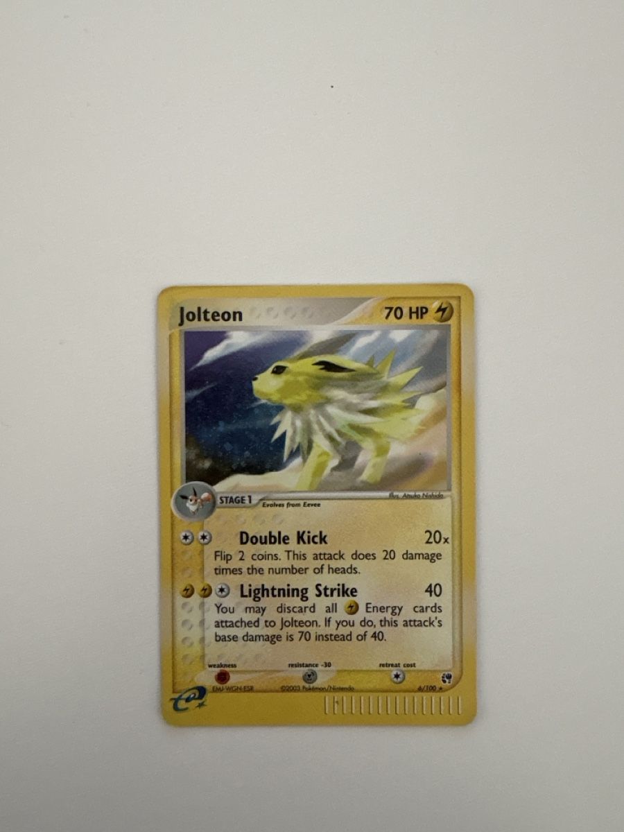 Pokémon Carte collezionabili: Jolteon Englisch 6/100 – Usato da Wettingen venduto da Dario914