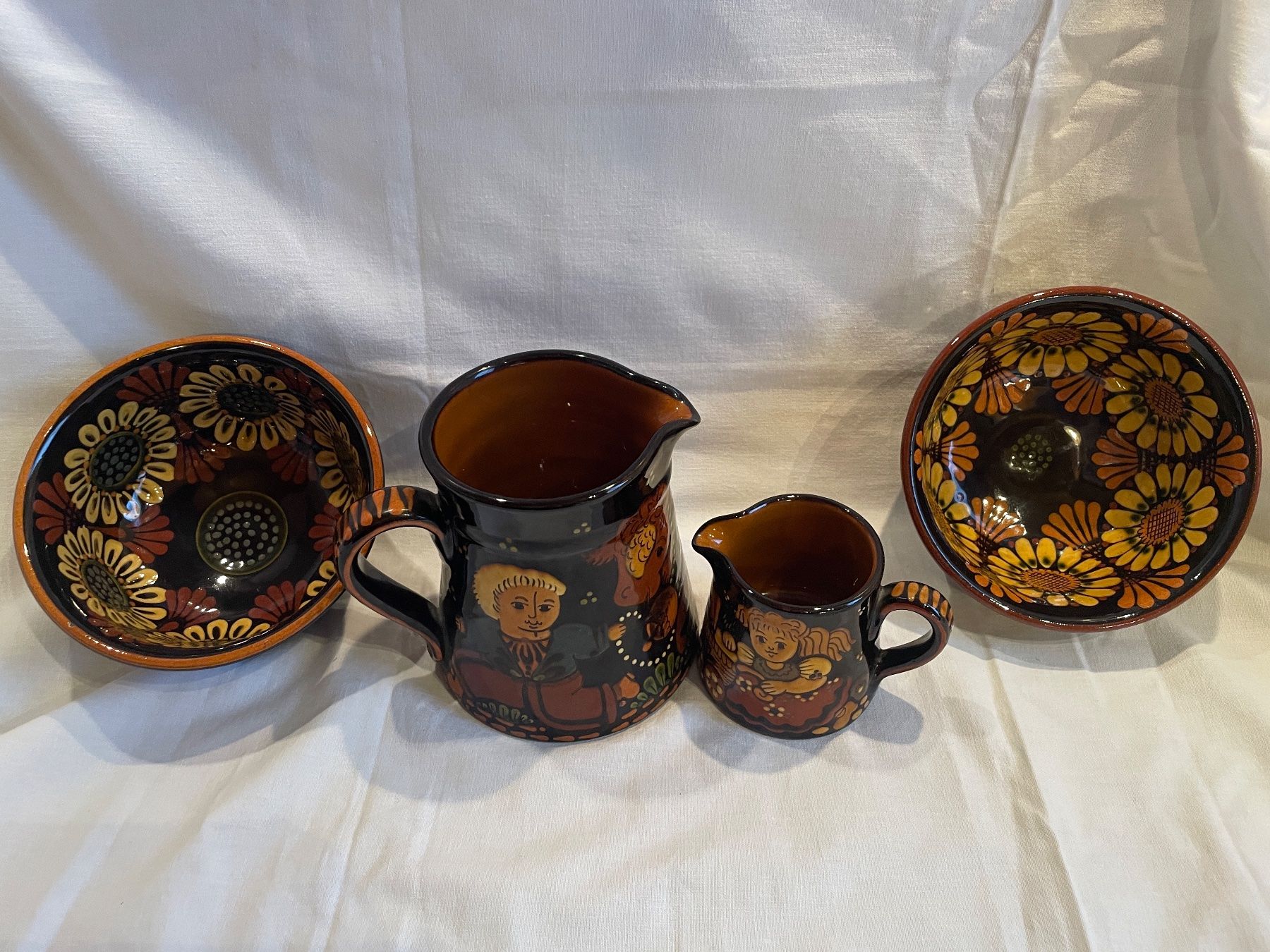 Set di piatti: Peter Reber Töpferei - Bauernmalerei - Set – Usato da Kleinlützel venduto da Schatzkiste_Laufen 2