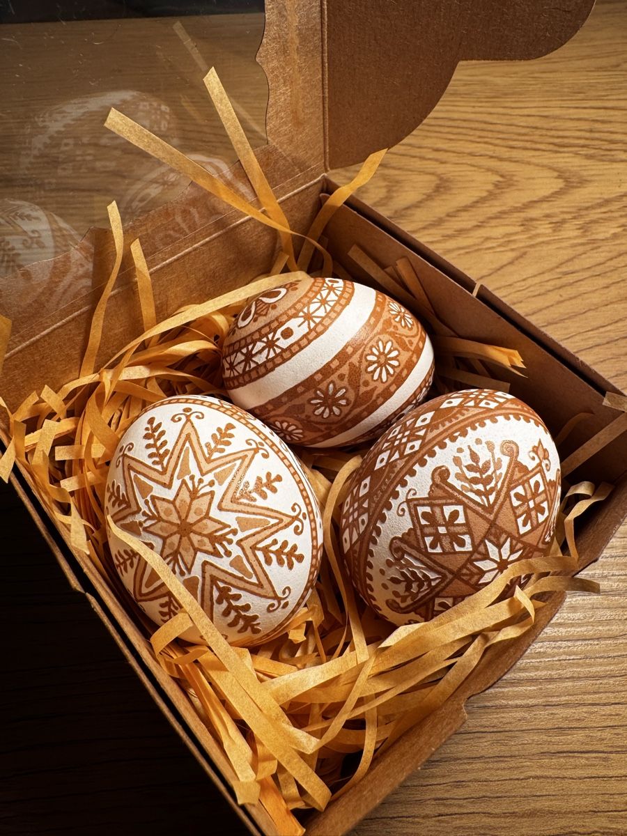 Tutte le decorazioni: Ostereier geätzte Pysanka 3-er Set – Nuovo e nell'imballaggio originale da Zürich venduto da iry_9mbn