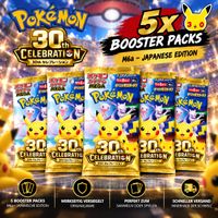 Pokémon M6a 30th Celebration JP - 5x Booster Packs