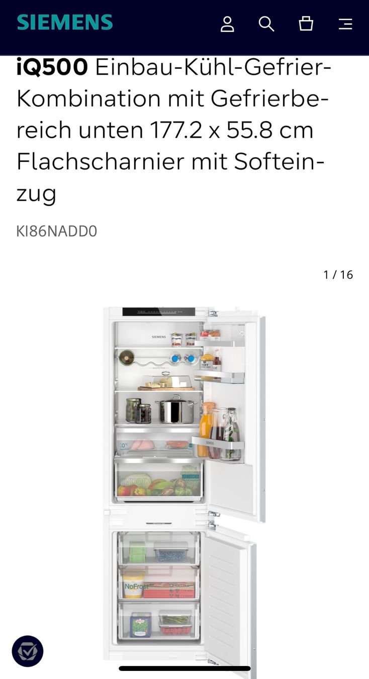 Frigoriferi: Einbau-Kühl-Gefrier-Kombination – Nuovo (secondo la descrizione) da Buchberg venduto da paperlapap94 2