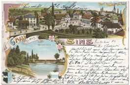 Gruss aus SINS: Top-Litho 1902