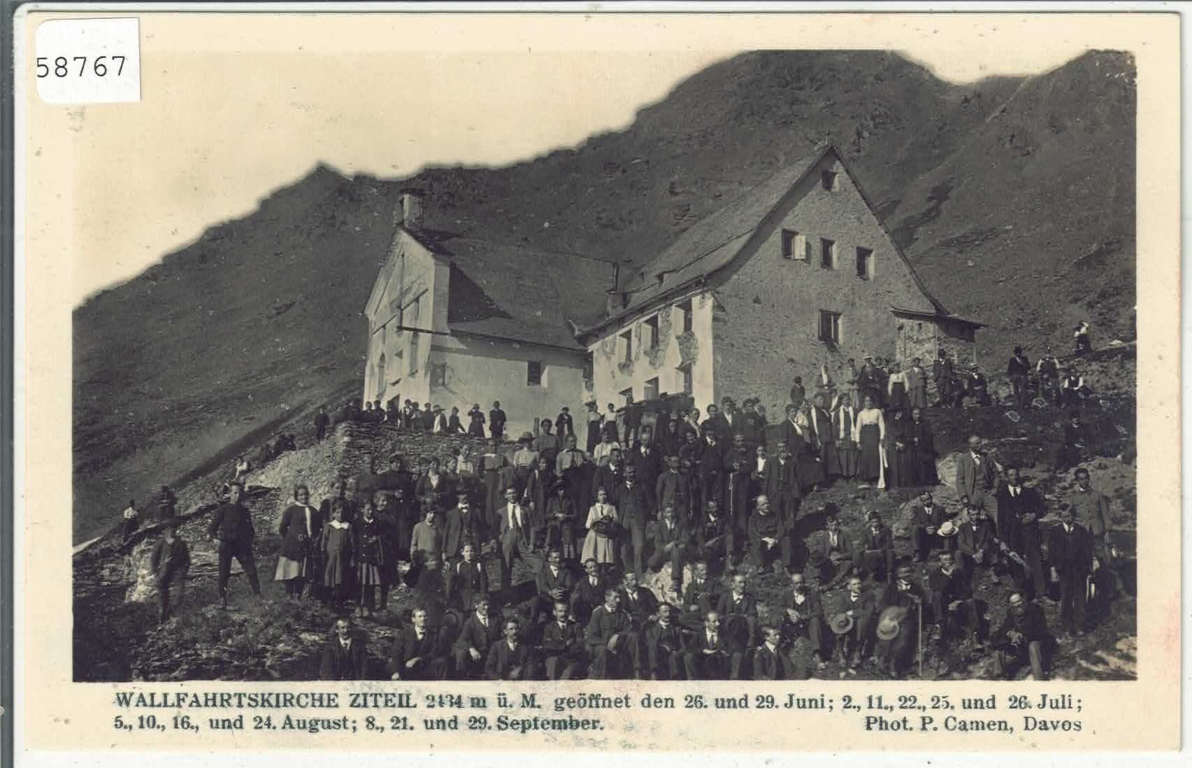 Cartoline postali: Wallfahrtskirche Ziteil - Surses - animee – Usato da Ettingen venduto da Kartenplanet