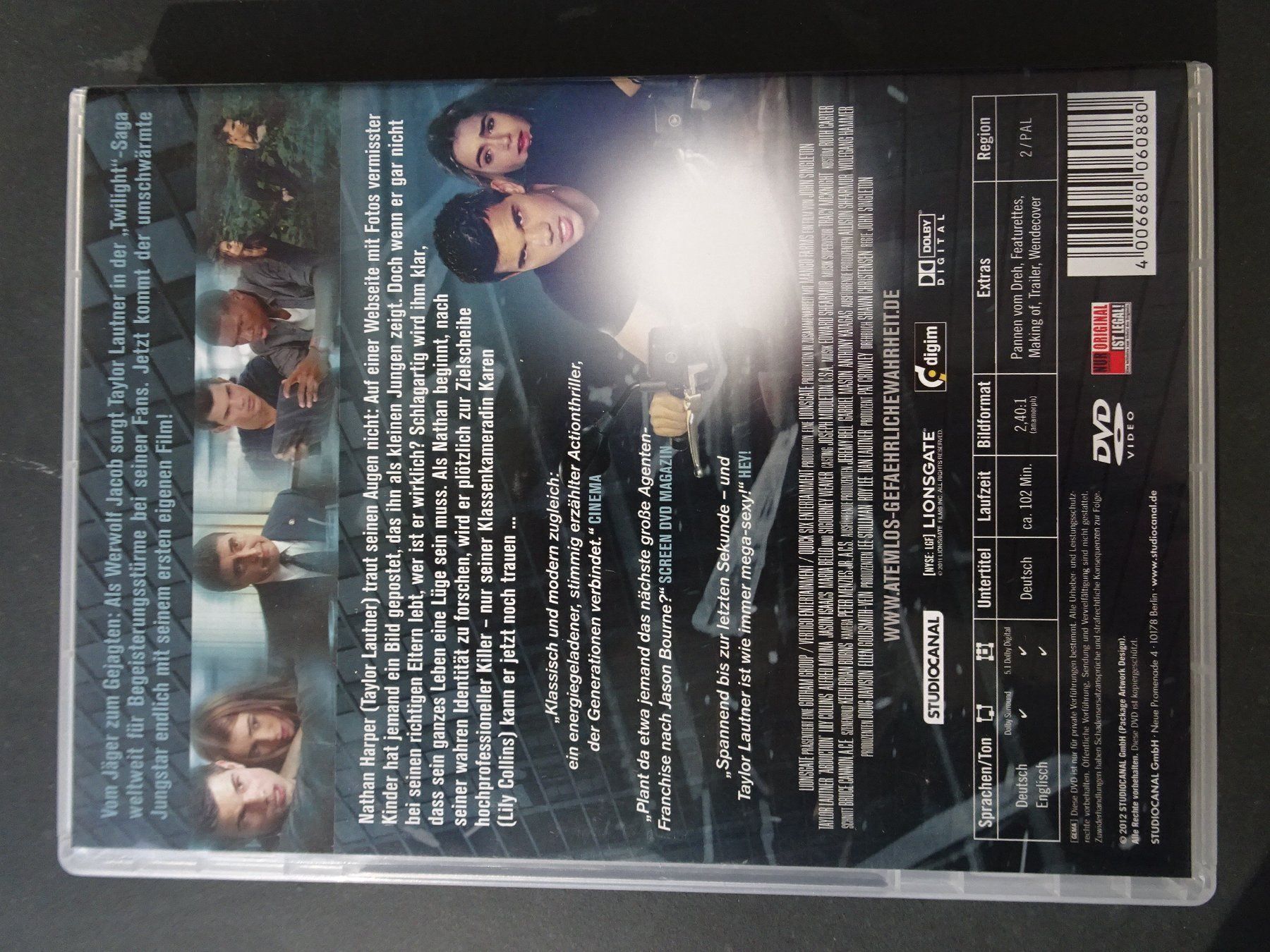 Tutti i DVDs: Atemlos – Usato da Aadorf venduto da Chnorli-Furz 1