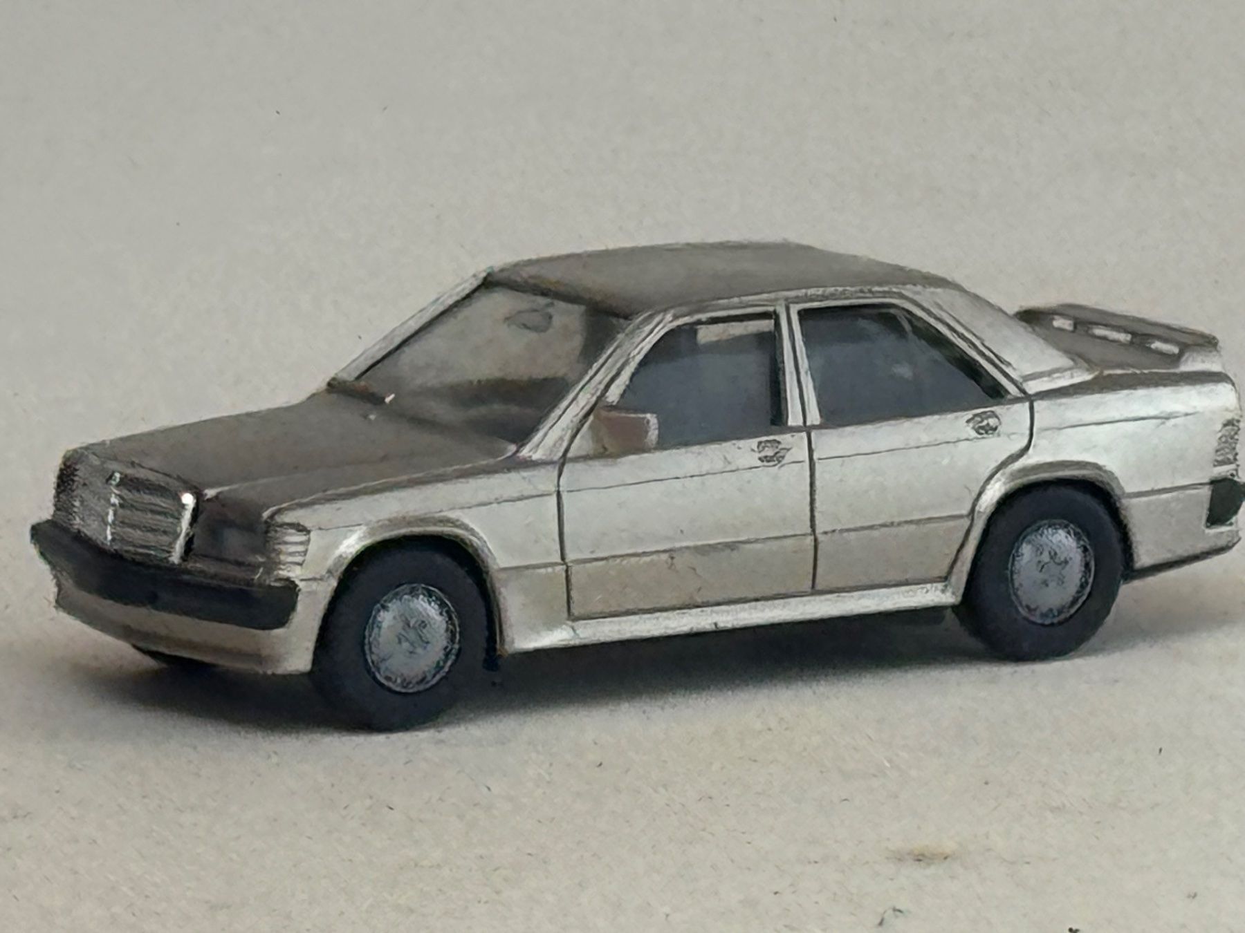 Herpa Modellautos: VE1- Herpa Mercedes 190 E silbern – Gebraucht aus Elm von Wikmtz