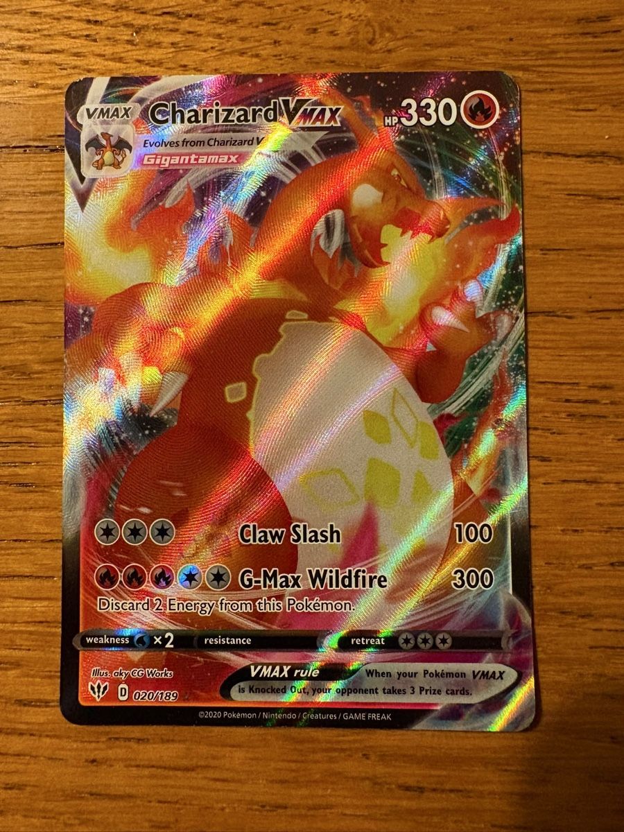 Pokémon Sammelbilder & Trading cards: Pokemon Charizard VMAX 020/169 – Gebraucht aus Reinach BL von Passionata