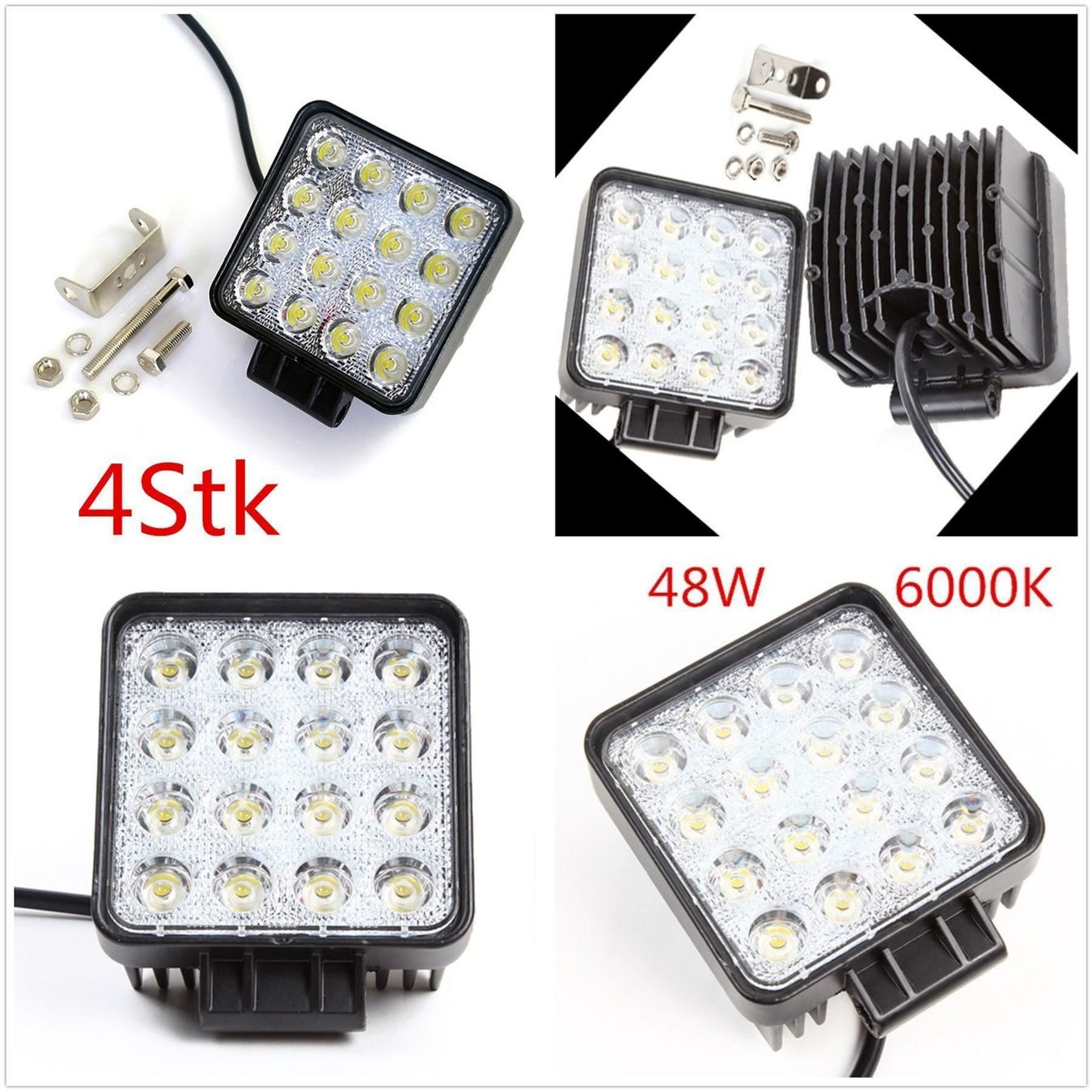 Lampade: LED Scheinwerfer Flutlicht 48W 6000K – Nuovo (secondo la descrizione) da Thun venduto da nuonuoshop 1