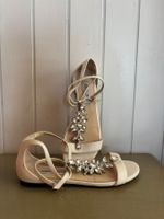 Jimmy Choo Sandalen gr. 37 / weiss mit Strass