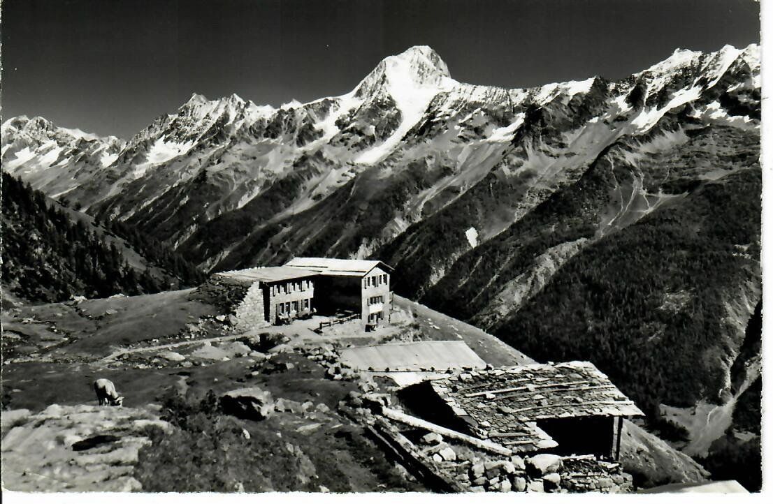 Ansichtskarten: Gasthaus Kummenalp am Lötschenpass – Gebraucht aus Hochdorf von Ziegel-16