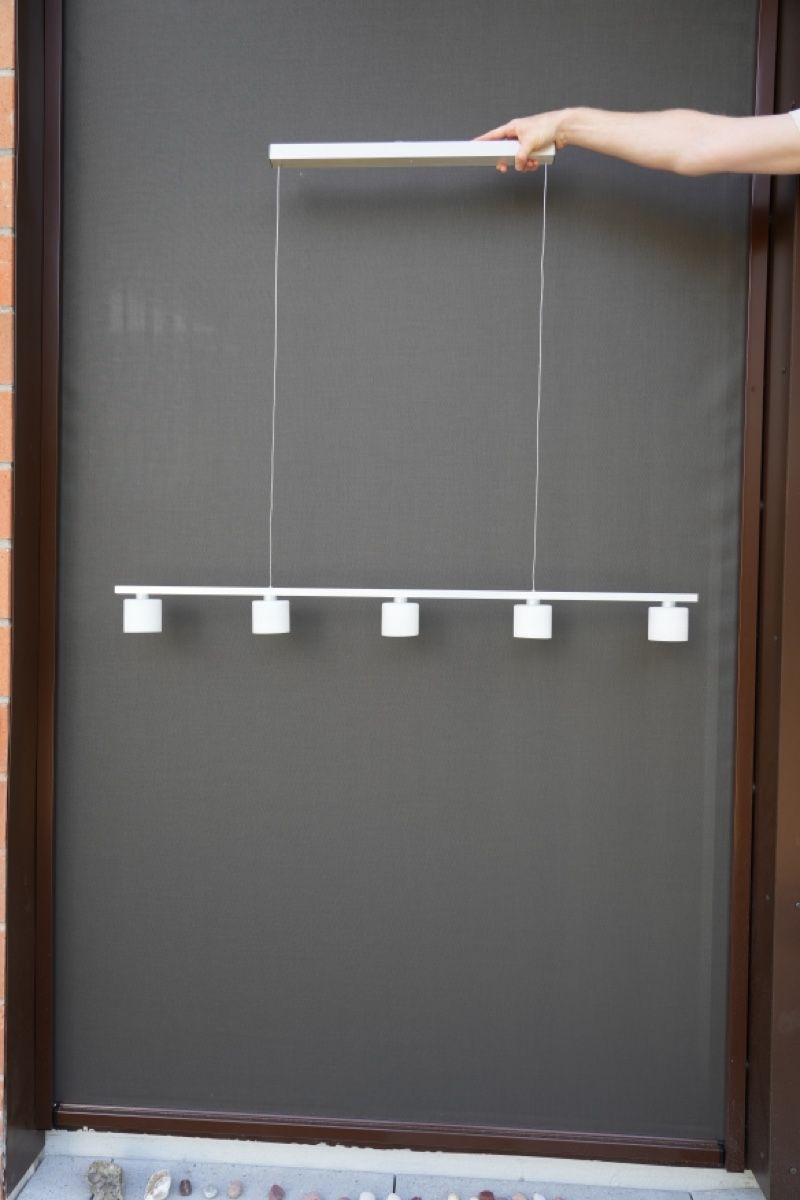 Kronleuchter & Deckenlampen: Hängeleuchte mit 5 Spots aus Glas – Gebraucht aus Oberwil BL von A.Kaiser