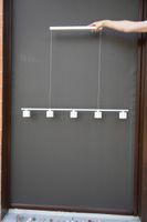 Hängeleuchte mit 5 Spots aus Glas
