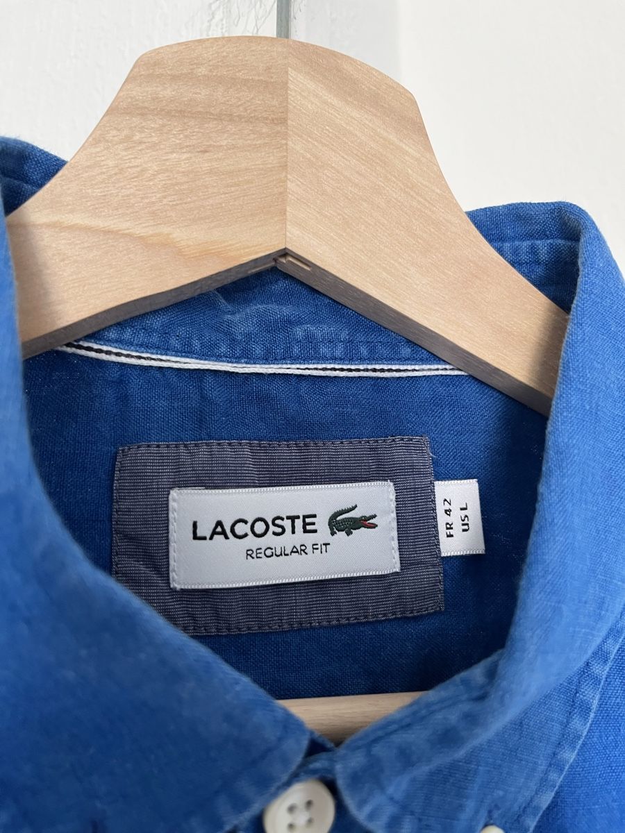 Lacoste Chemises: Lacoste Hemd Blau Grösse L Leinen Regular Fit – D'occasion à Lausanne par Danash 3
