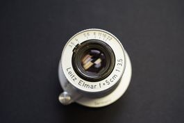 Leica Elmar 5cm f3.5, Red Scale, LTM mount, Superb Zustand