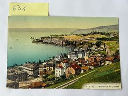 alte Ansichtskarte Montreux-Clarens, 1918