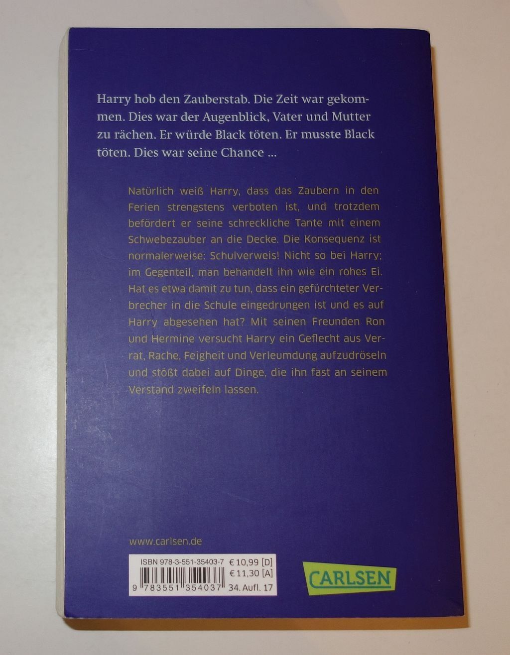 Libri: HARRY POTTER und der Gefangene von Askaban – Usato da Dietlikon venduto da Web-Trader 2