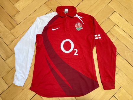 2007 Nike England Rugby Cotton Jersey Sz M