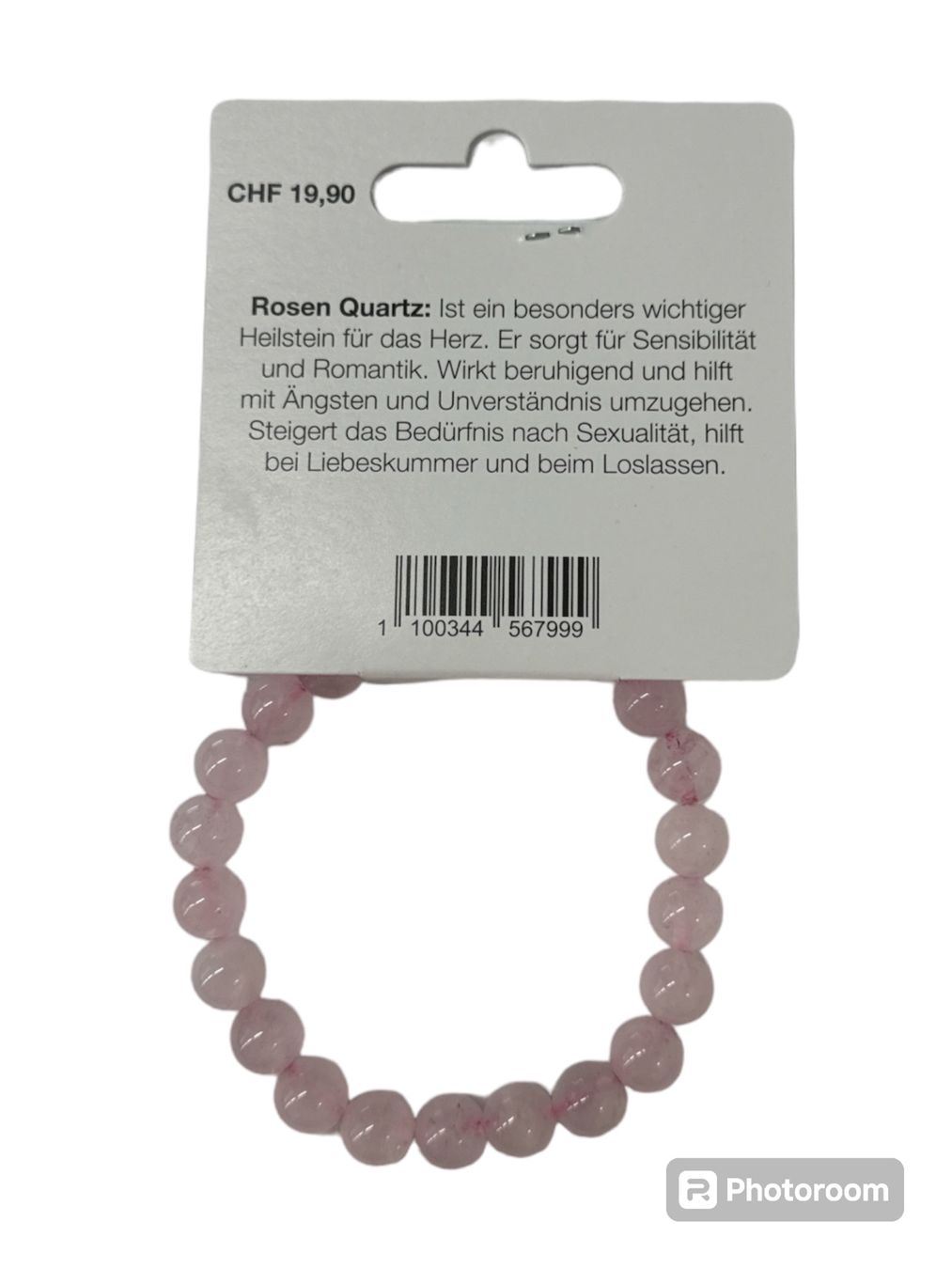 Bracciali & Braccialetti: Echtstein Chakra Armband 8mm / Rosen Quarz – Nuovo e nell'imballaggio originale da Oensingen venduto da Liquidations-Shop 1