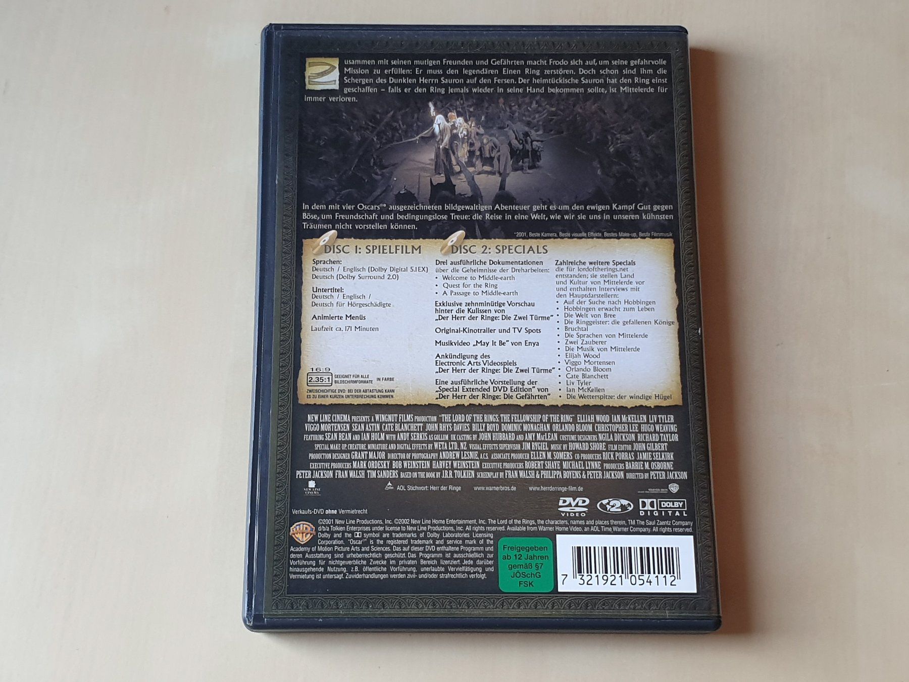 Tutti i DVDs: Der Herr der Ringe die Gefährten – Usato da Stansstad venduto da collectorsshop 1