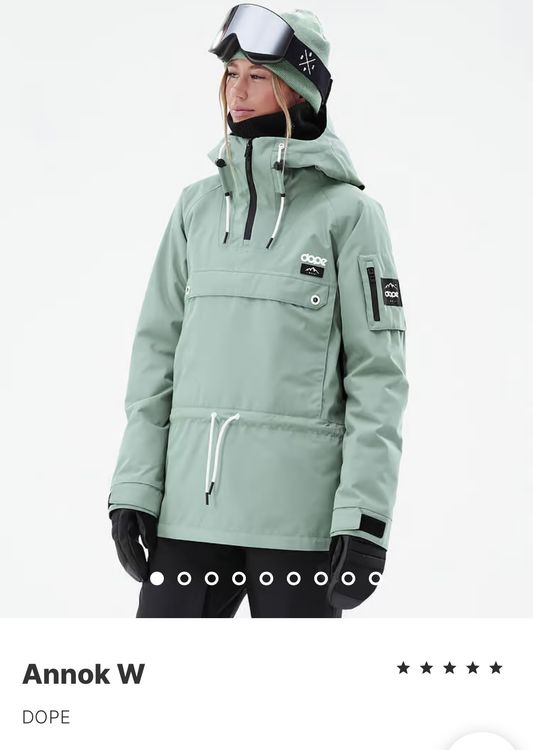Dope Snow Annok DAMEN jacke Ski Snowboard verblasst grün S (Gebraucht ...