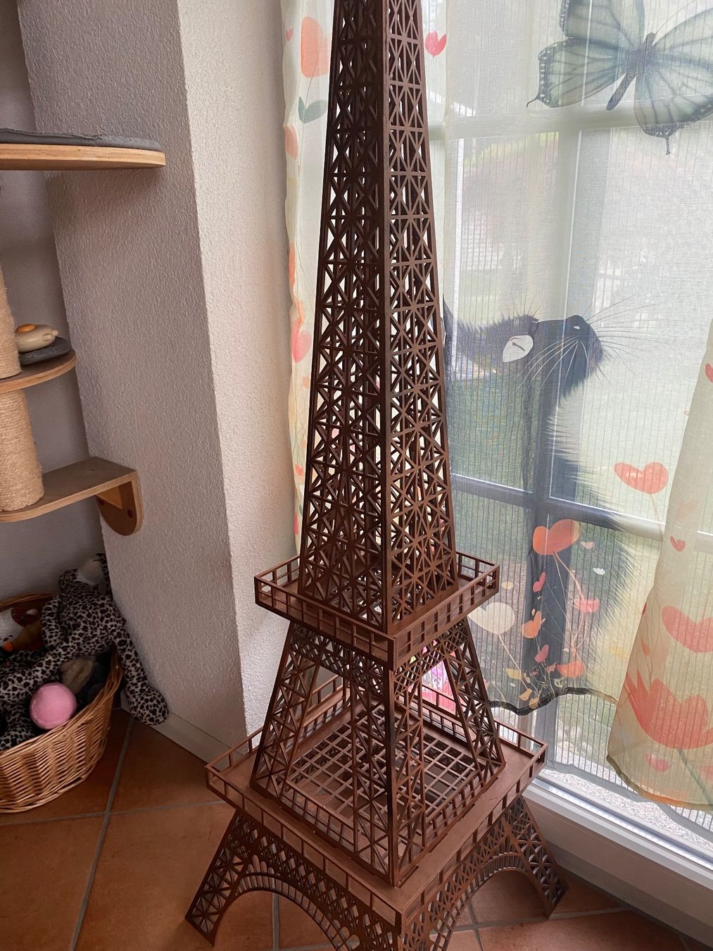 Tutte le decorazioni: Eiffelturm aus Holz, Deko, – Nuovo (secondo la descrizione) da Glashütten venduto da clheiniger 2