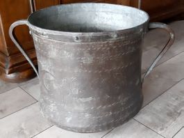 Grosser antiker Kupfer Kessel  -  Kupfertopf
