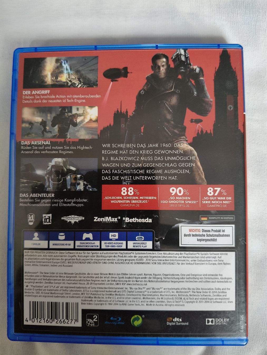 Sony Spiele: Wolfenstein: The New Order - PS4 – Gebraucht aus St. Gallen von Ringa72 1