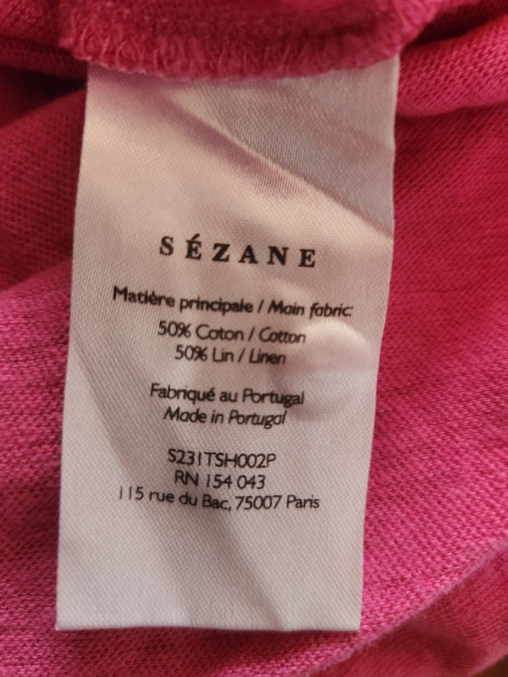 Sezane T-Shirts: T-shirt Sezane rose taille L – Gebraucht aus Niedergösgen von Eva2410 5