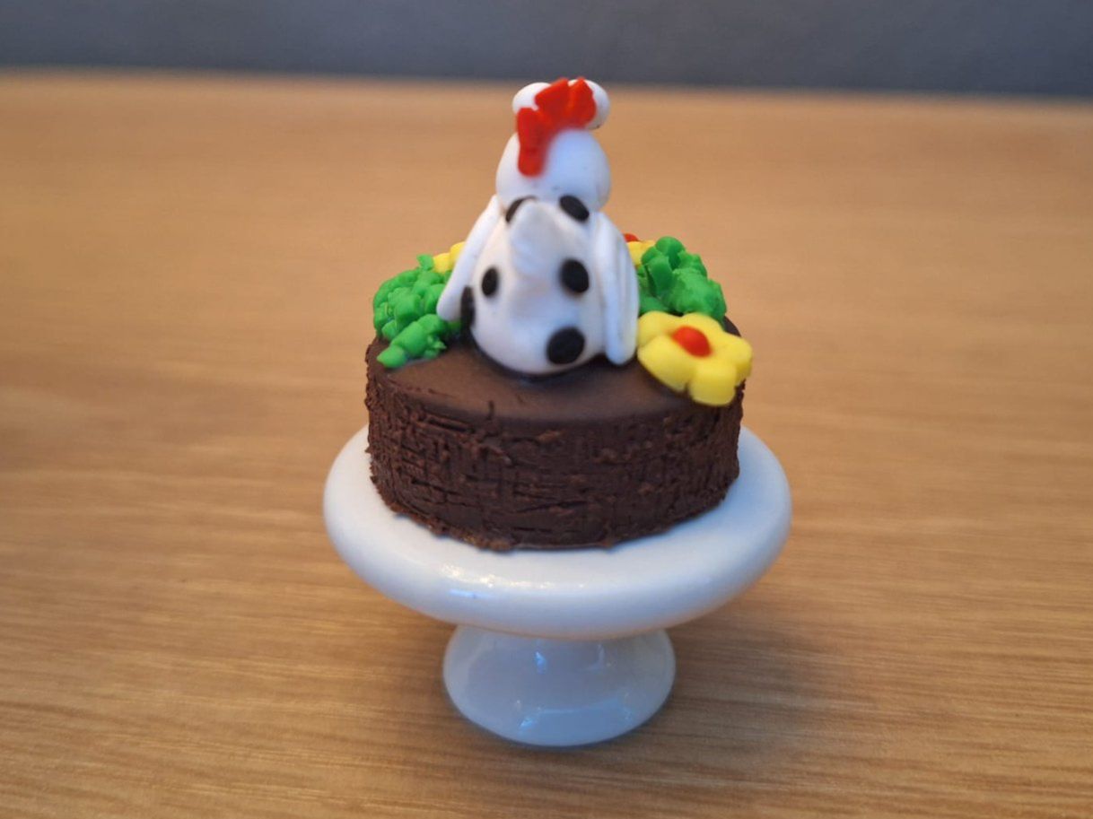 Case e mobili per bambole: Handmade Huhn Torte mit Tortenplatte – Nuovo (secondo la descrizione) da Zürich venduto da HandmadeTinyFood 3