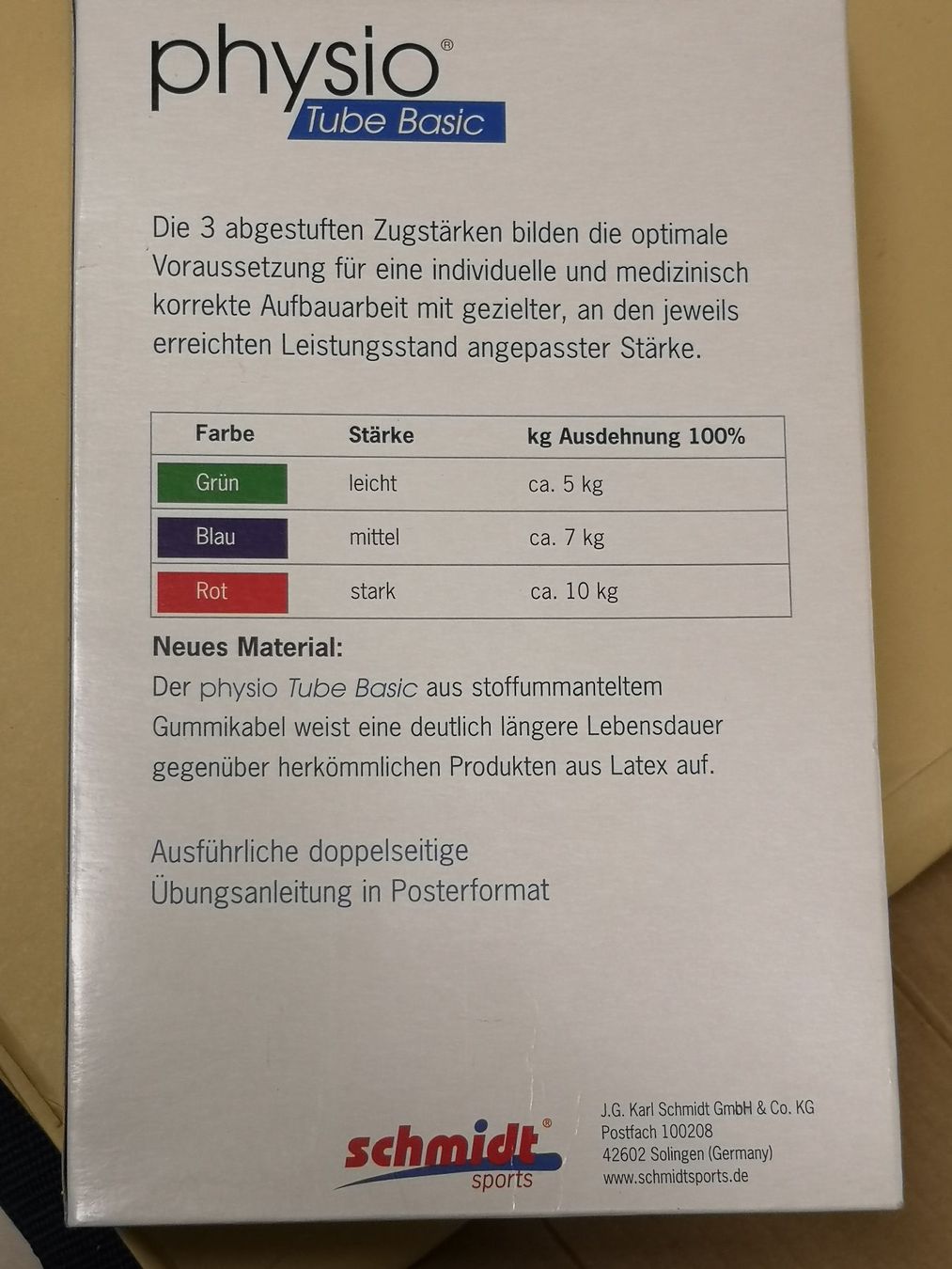 Sonstiges zum Basteln & Handarbeiten: Schmidt Sports Physio Tube Basic Training leicht = grün – Gebraucht aus Kloten von Euroasia 5