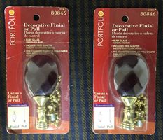 2 x Portfolio De. Rubinglass -Endstücke