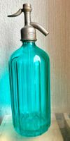 Antike blaue schöne Syphonflasche aus Uranglas,Top Zustand!