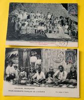 Rare 2 cartes Polynésie Tahiti 1904