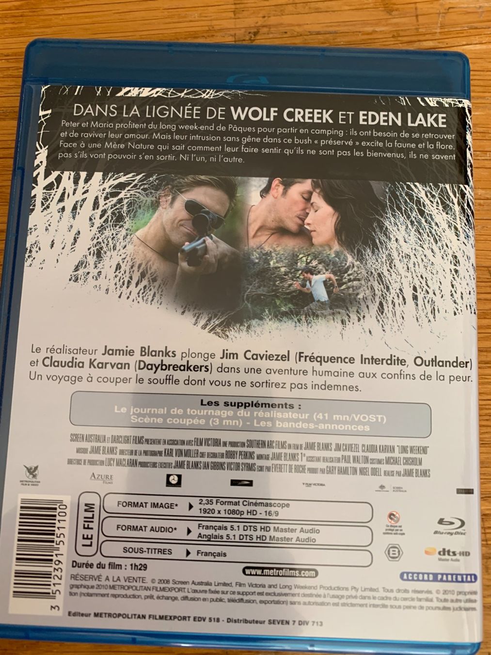 Tutti i DVDs: Long Weekend (2008, Jim Caviezel, Blu-ray) – Usato da Vevey venduto da zecollector 1