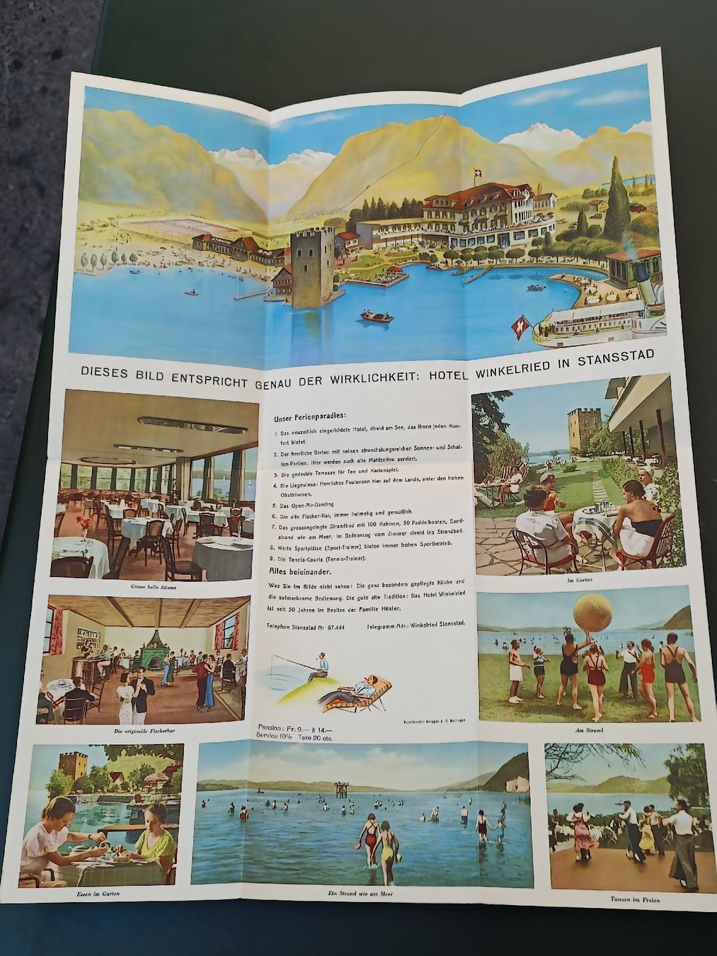 Documenti: Litho Prospekt / Hotel Winkelried Stansstad ca. 1930 – Usato da Brugg AG venduto da Ente015 1