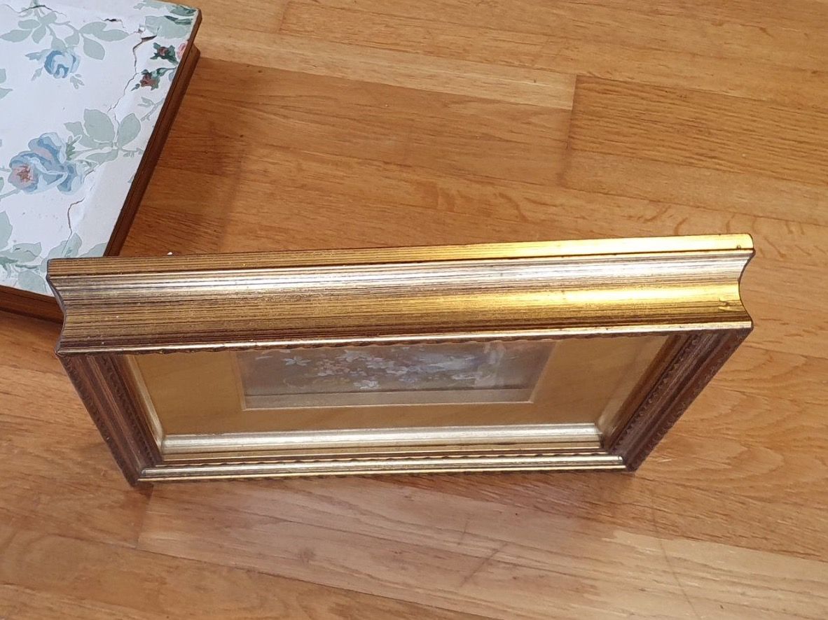 Cornici: 3 schöne, ältere Bilderrahmen mit Bilder - goldfarben – Usato da Basel venduto da SandraL24 6